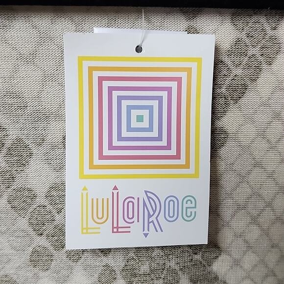 LulaRoe Nanette Snakeskin Open Draped Cardigan Womens Size Large NWT - Picture 5 of 9